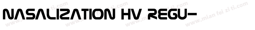 Nasalization Hv Regu字体转换